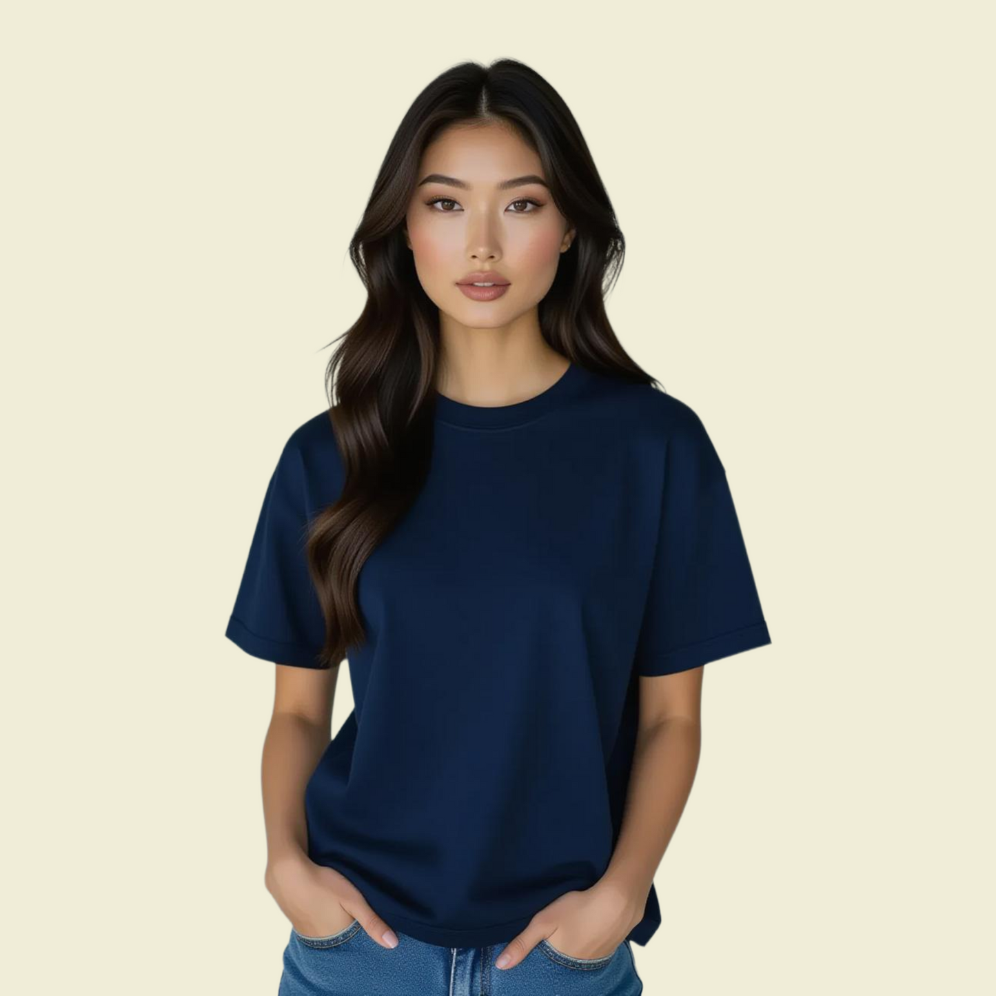 Women's Plain Oversized Classic T-Shirt