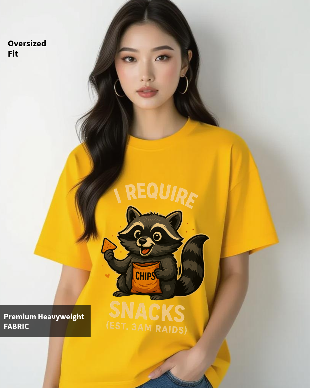 I require Snacks Oversized Classic T-Shirt