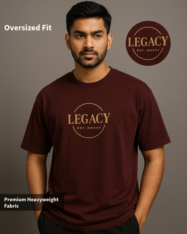 Maroon Legacy Oversized T-Shirt