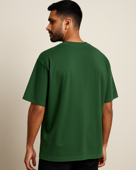 Green Mumbai Nights Oversized T-Shirt