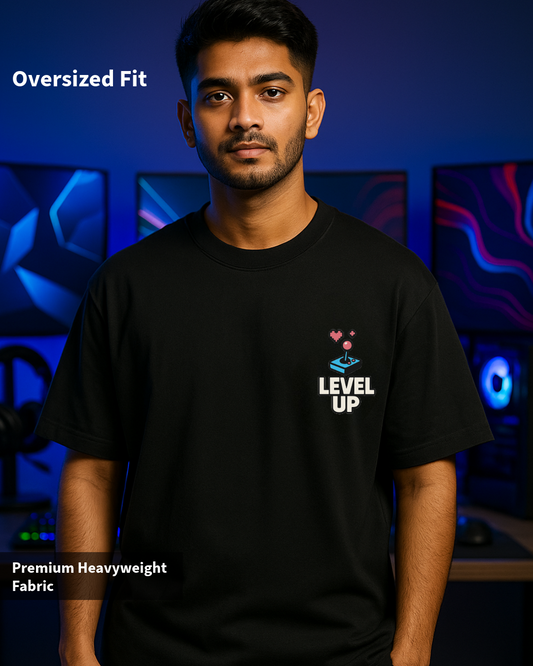 Black Level Up Oversized Classic T-Shirt