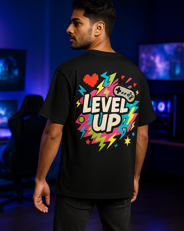 Black Level Up Oversized Classic T-Shirt