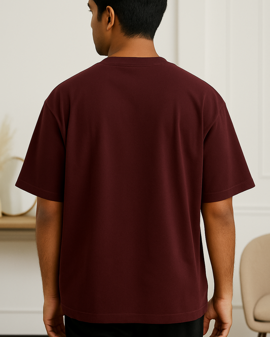 Maroon Legend Oversized T-Shirt