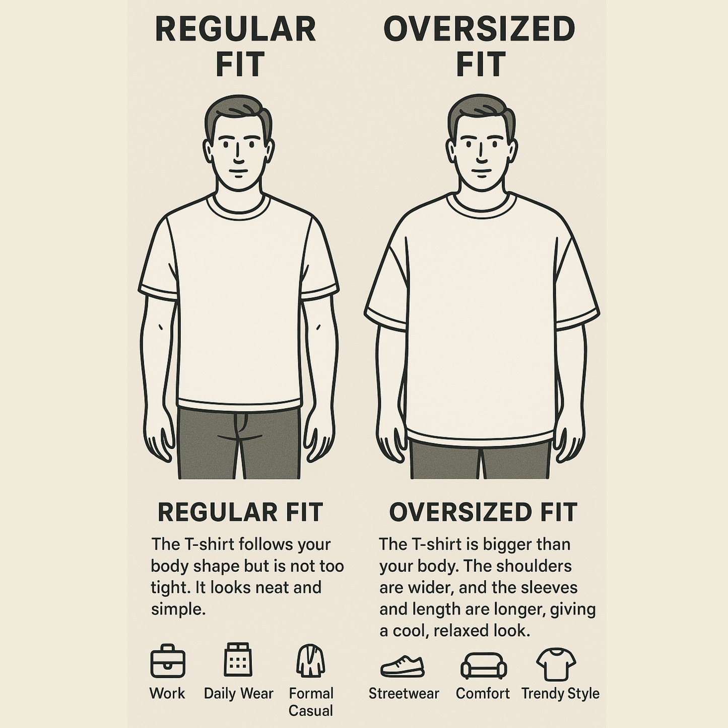 Men's Plain Oversized Classic T-Shirt