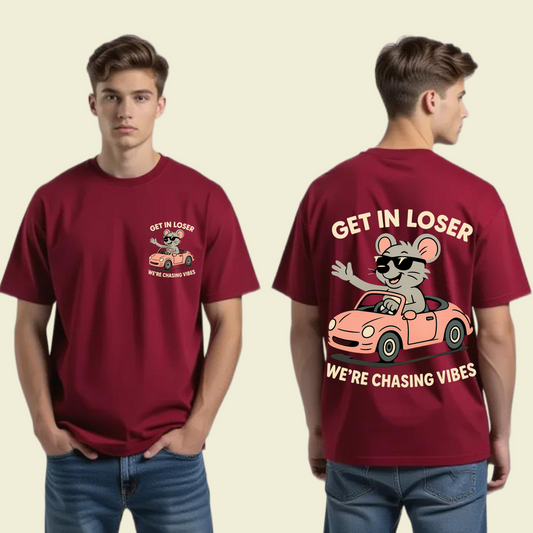 GET IN LOSER Men's Oversized T-Shirt
