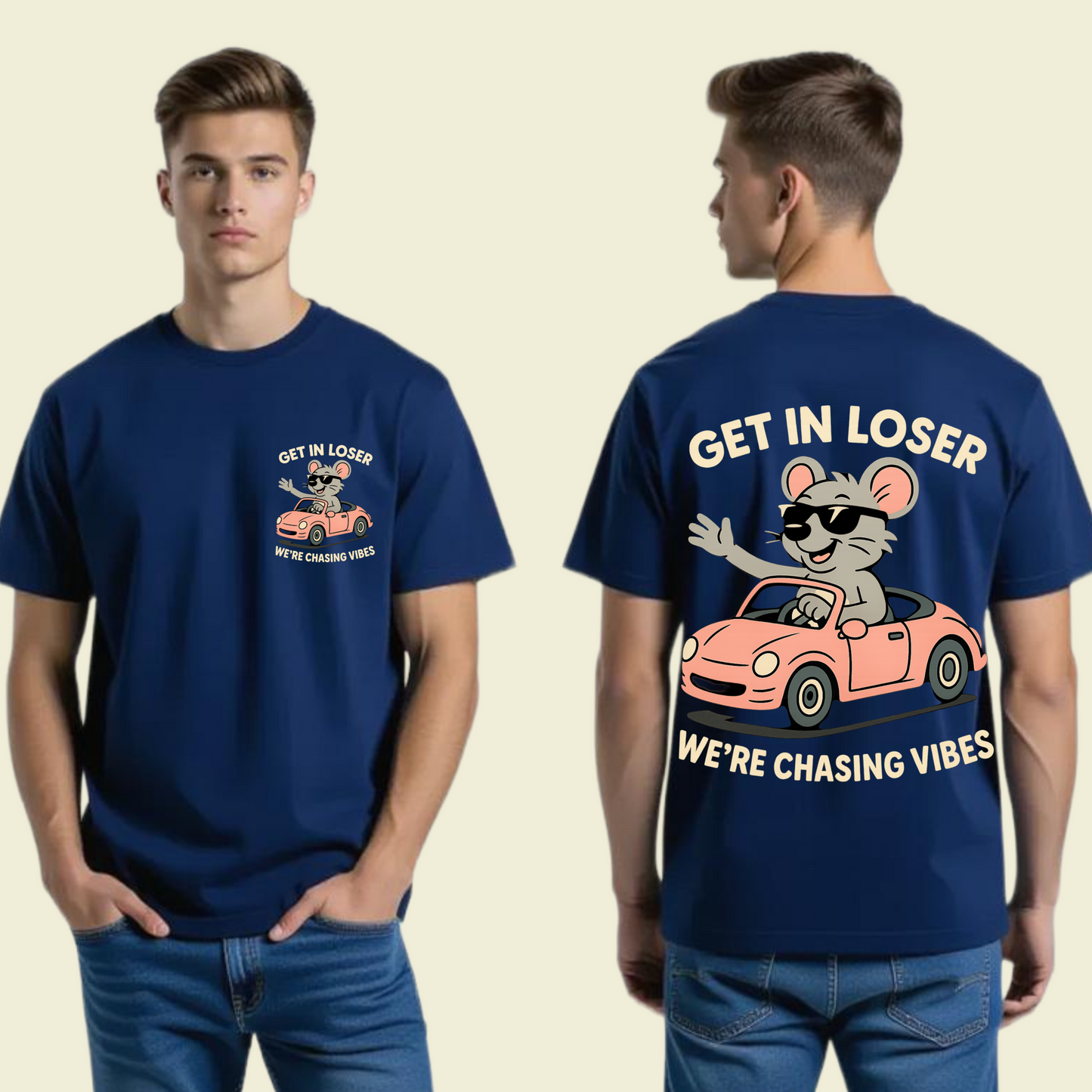 GET IN LOSER Men's Oversized T-Shirt