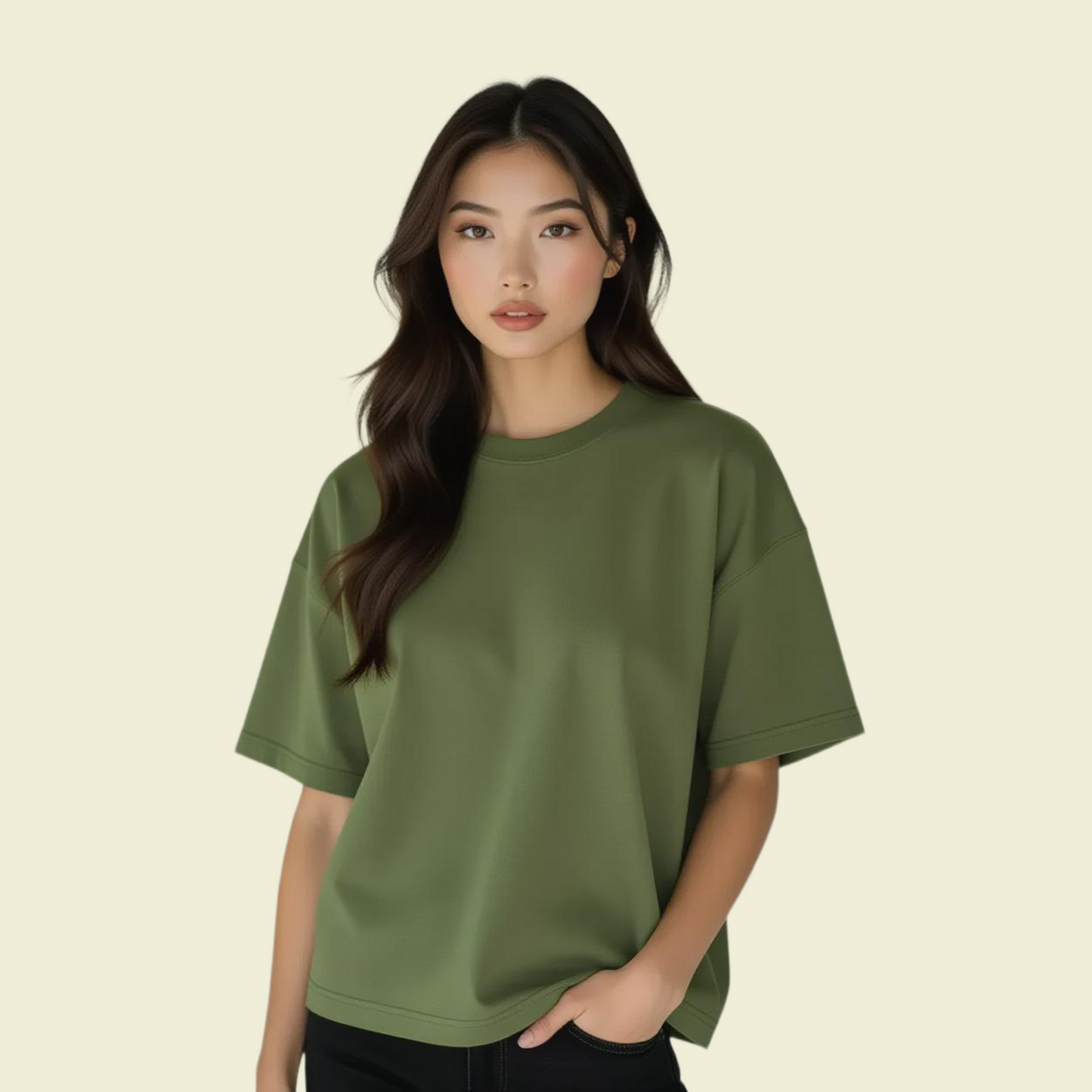 Women's  Plain Oversized Classic T-Shirt