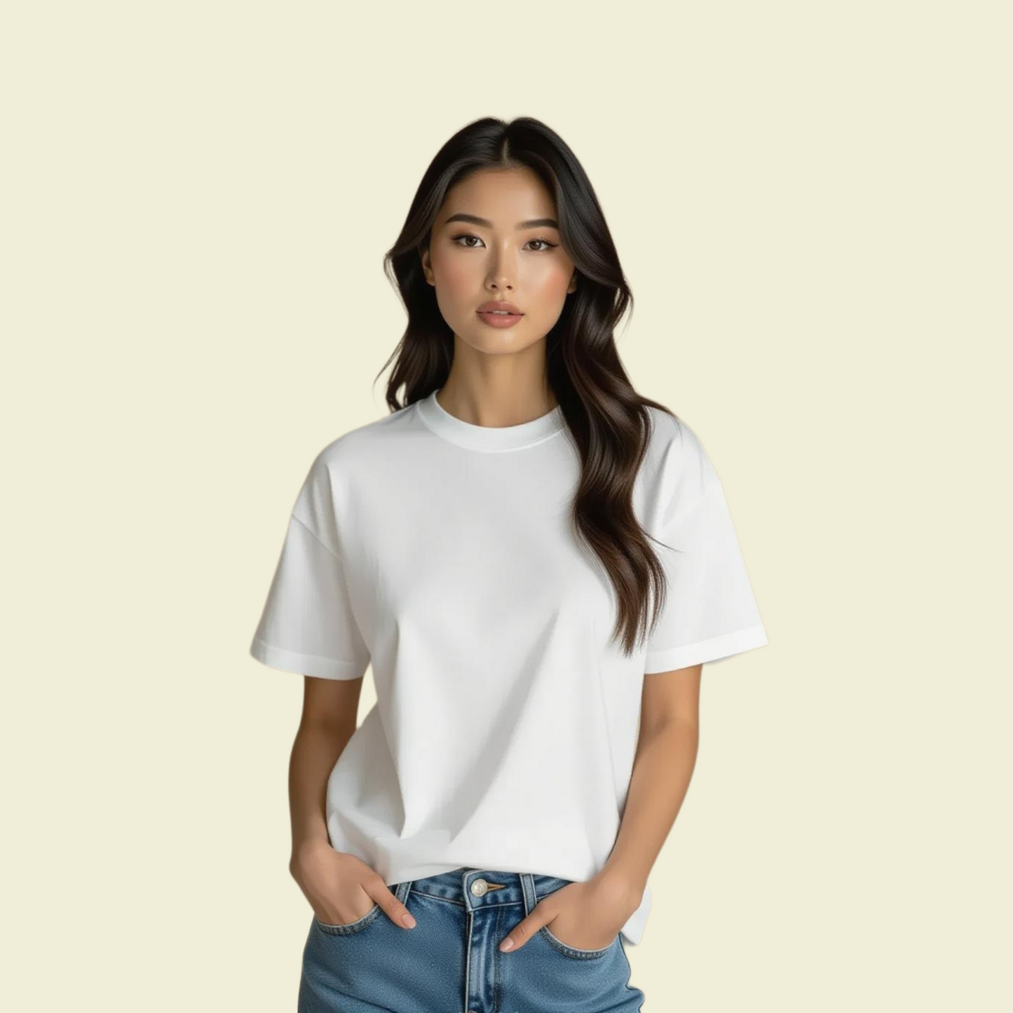 Women's  Plain Oversized Classic T-Shirt