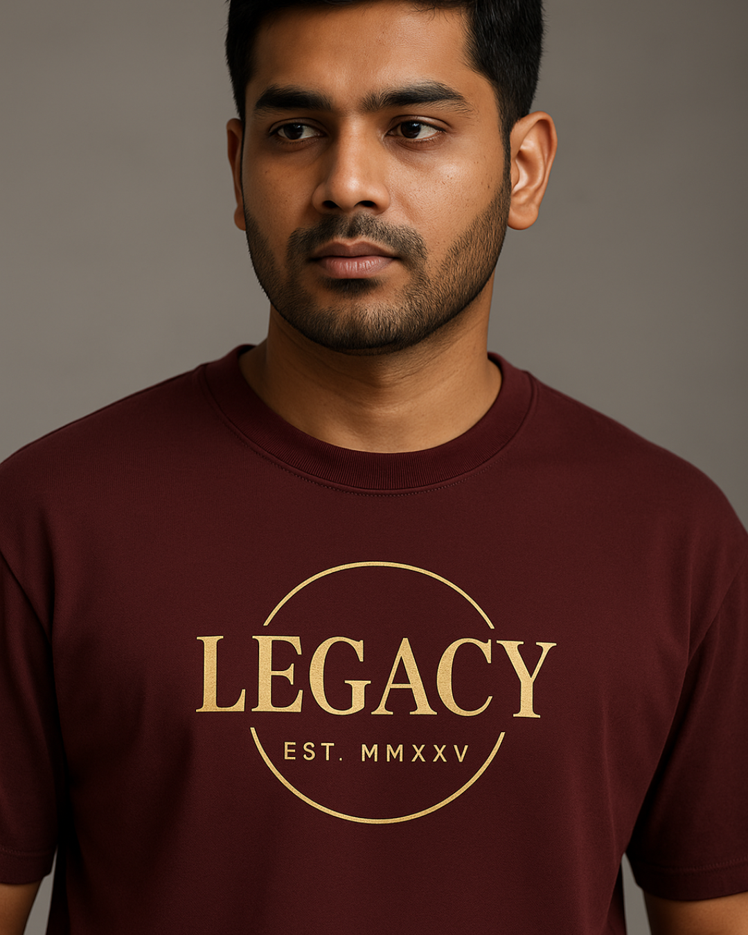 Maroon Legacy Oversized T-Shirt