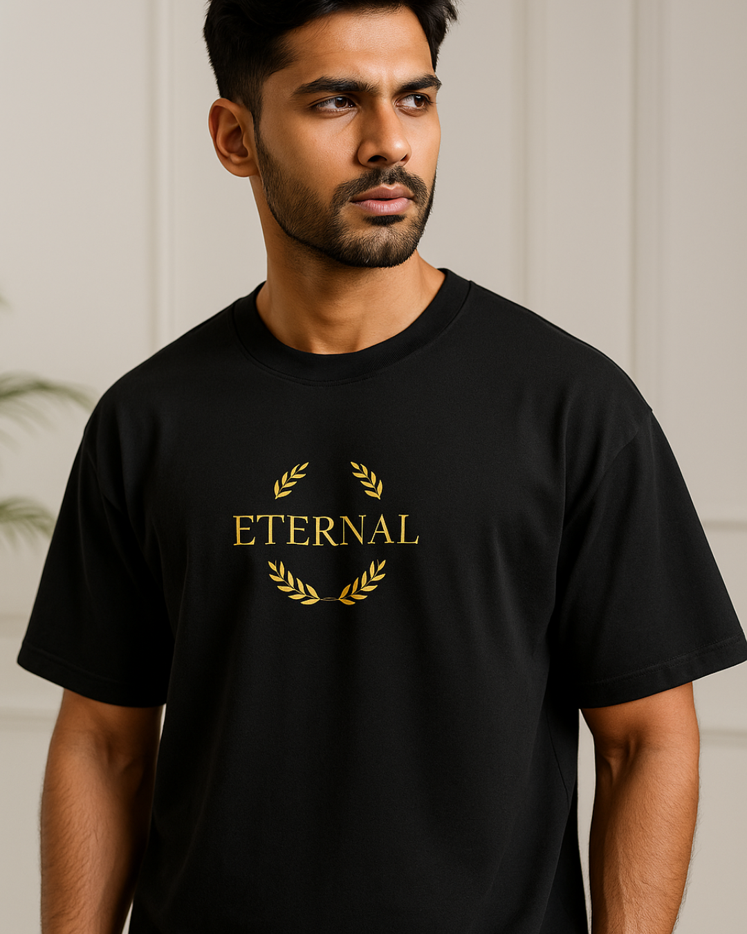 Black Eternal Oversized T-Shirt