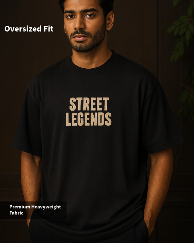 Black Street Legend Oversized T-Shirt