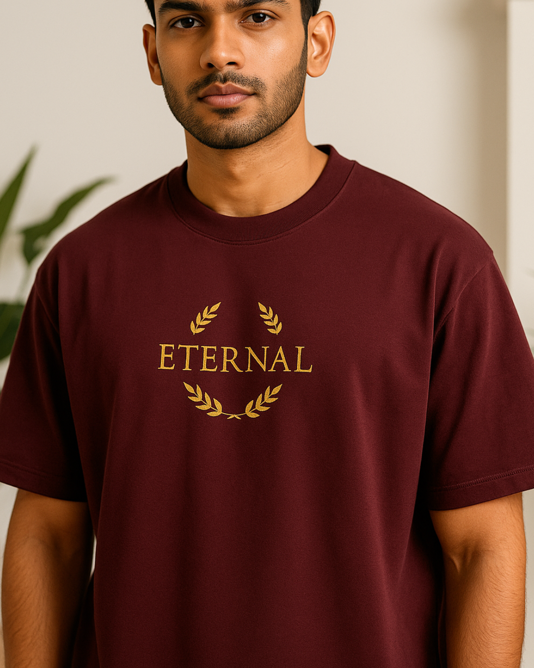 Maroon Eternal Oversized T-Shirt