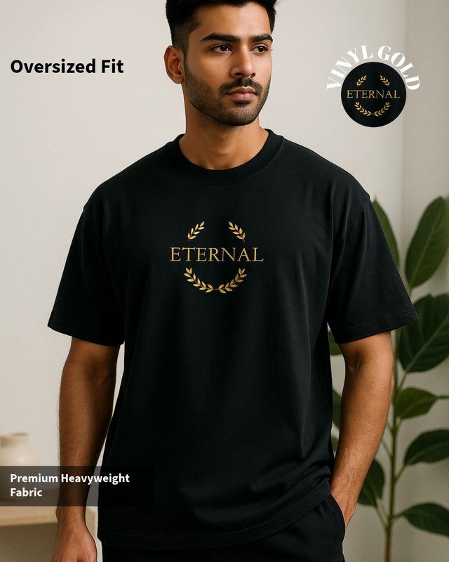 Black Eternal Oversized T-Shirt