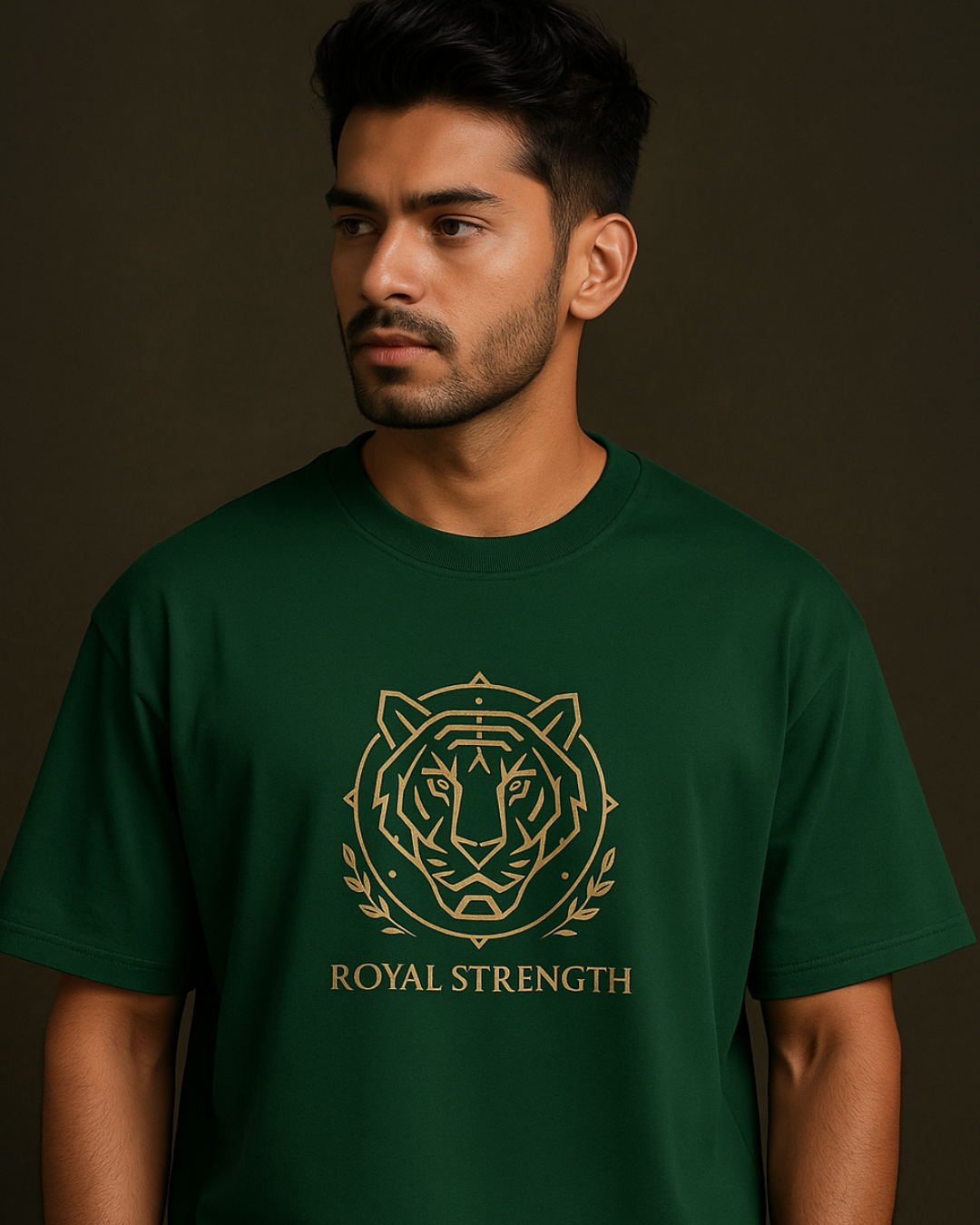 Green Royal Strength Oversized T-Shirt