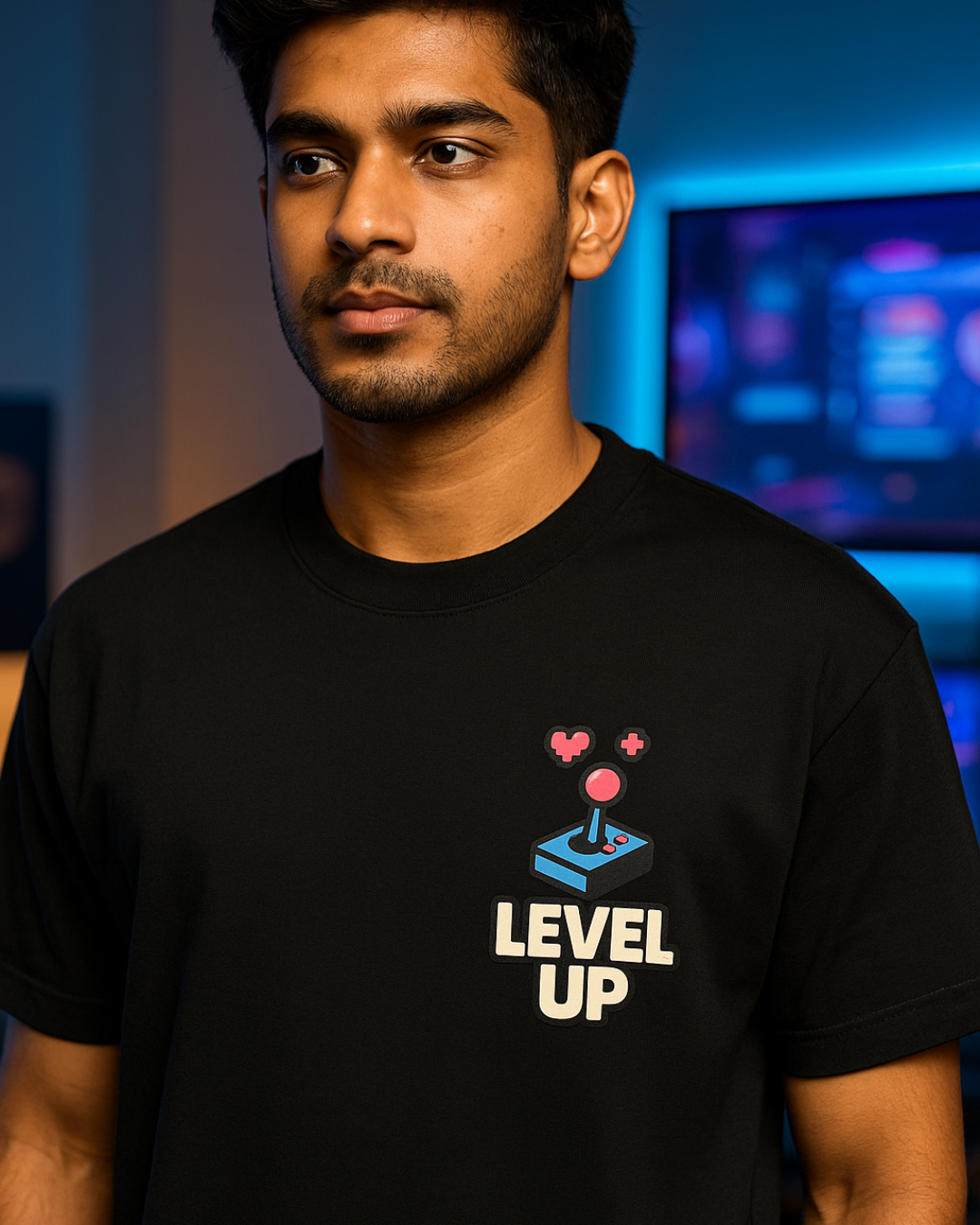 Black Level Up Oversized Classic T-Shirt