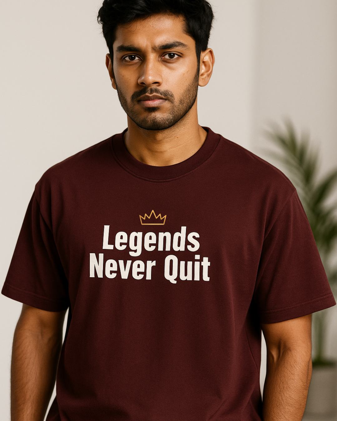 Maroon Legend Oversized  T-Shirt