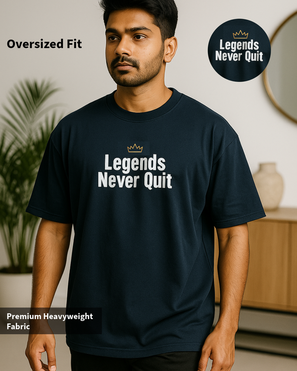 Navy Legend Oversized  T-Shirt