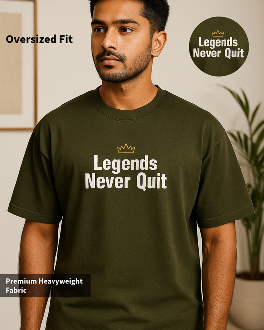 Olive Legend Oversized  T-Shirt