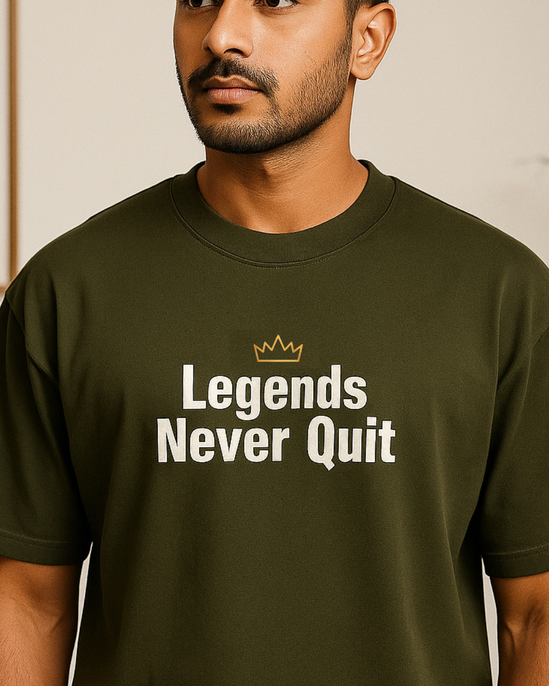 Olive Legend Oversized  T-Shirt