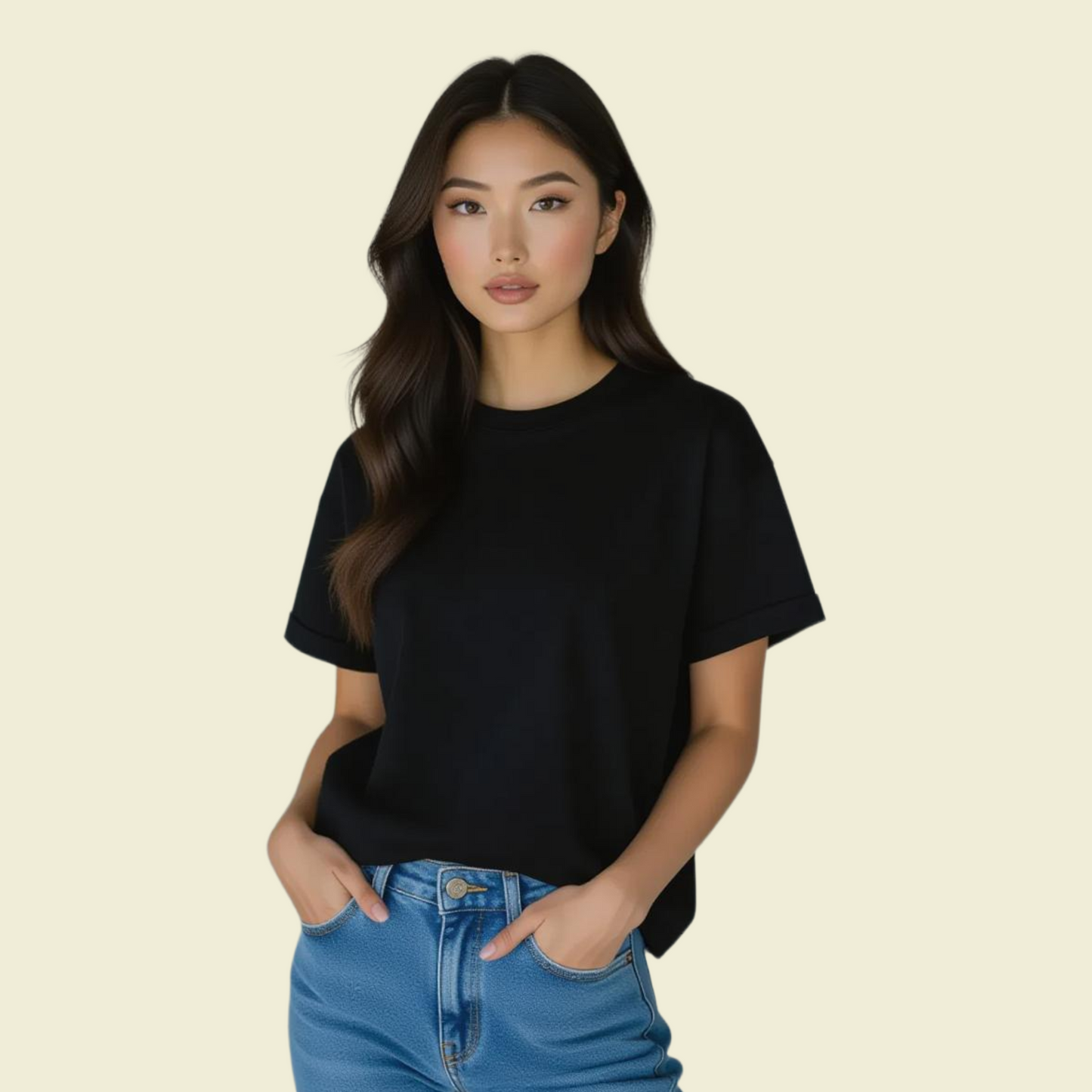 Women's  Plain Oversized Classic T-Shirt