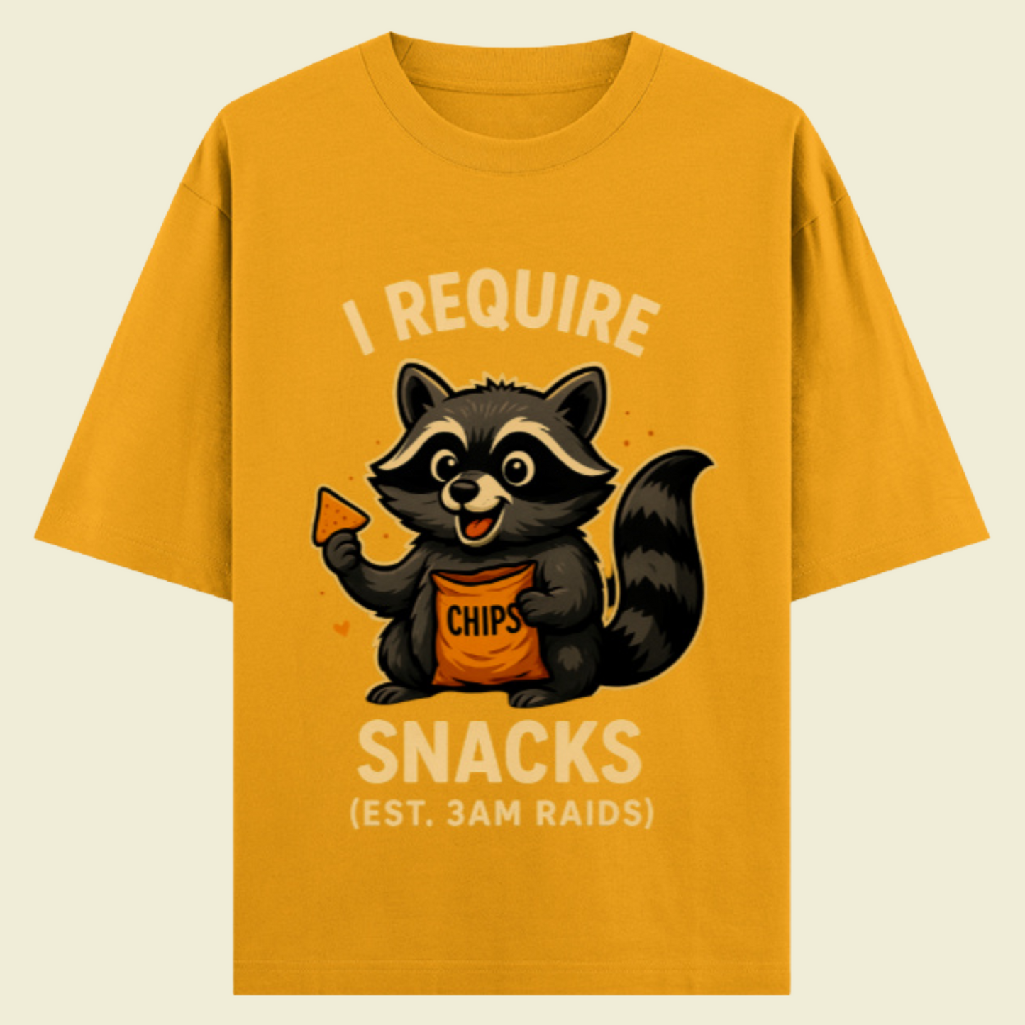 I require Snacks Oversized Classic T-Shirt