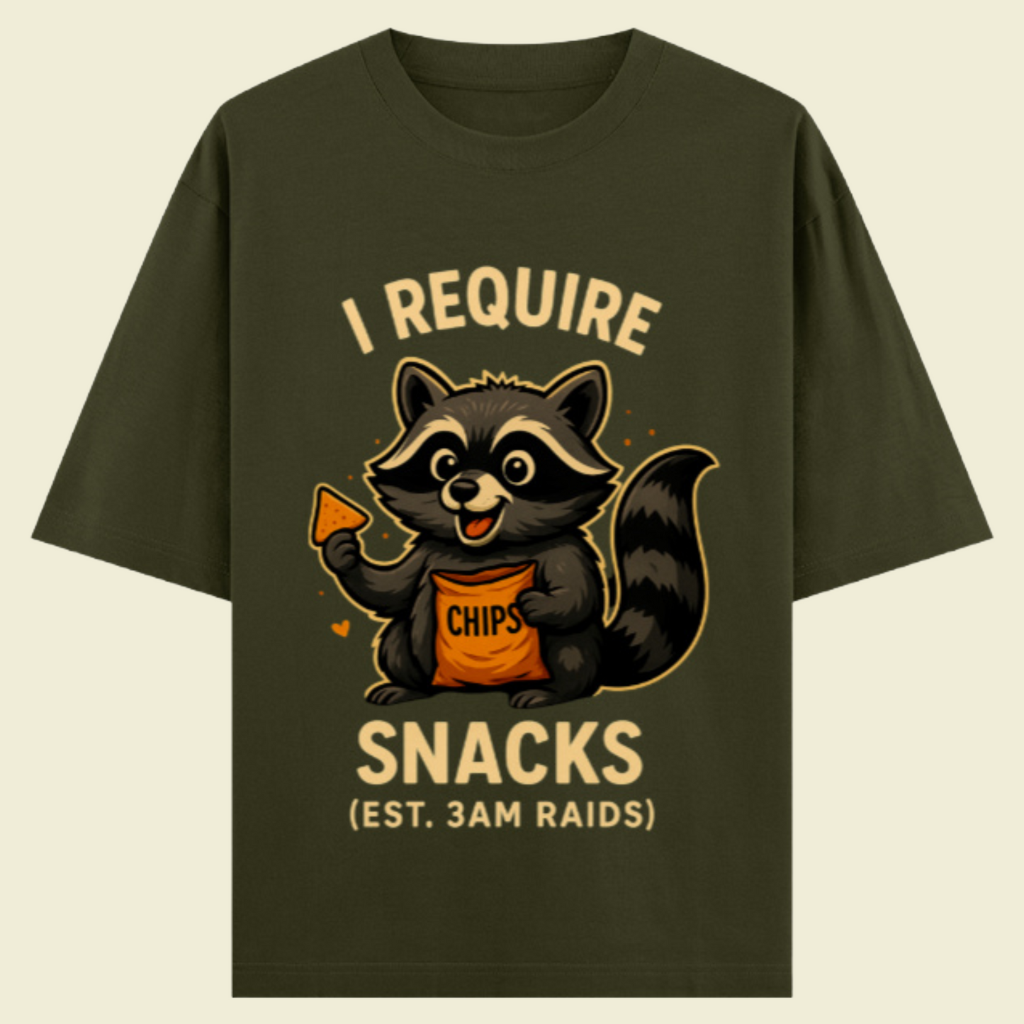 I require Snacks Oversized Classic T-Shirt
